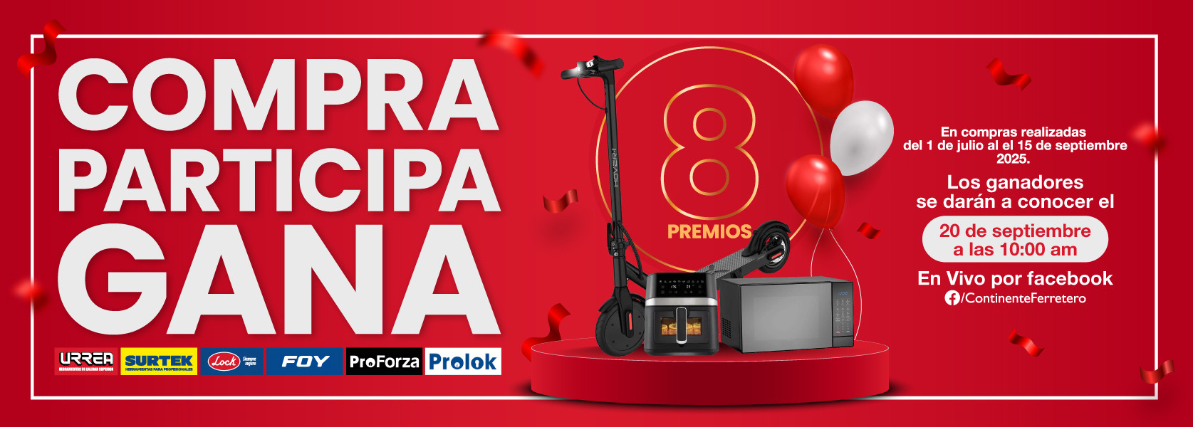 sorteo urrea compra, participa y gana de julio hasta septiembre 2025